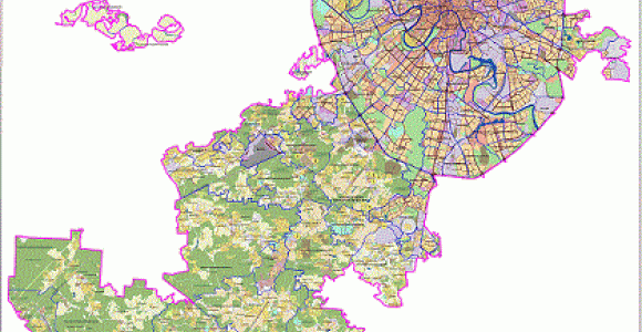 Карта троицкого административного округа новой москвы